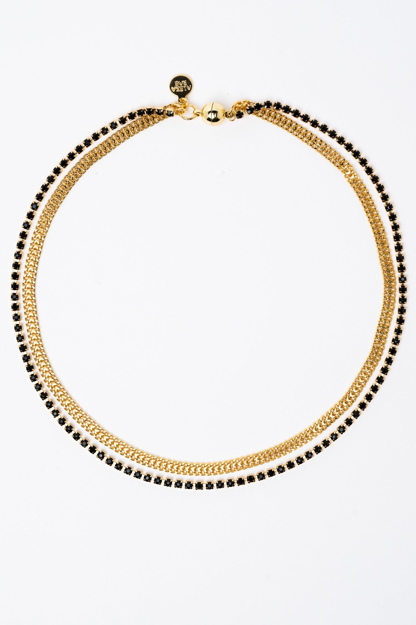 Isadora Necklace - Gold Black