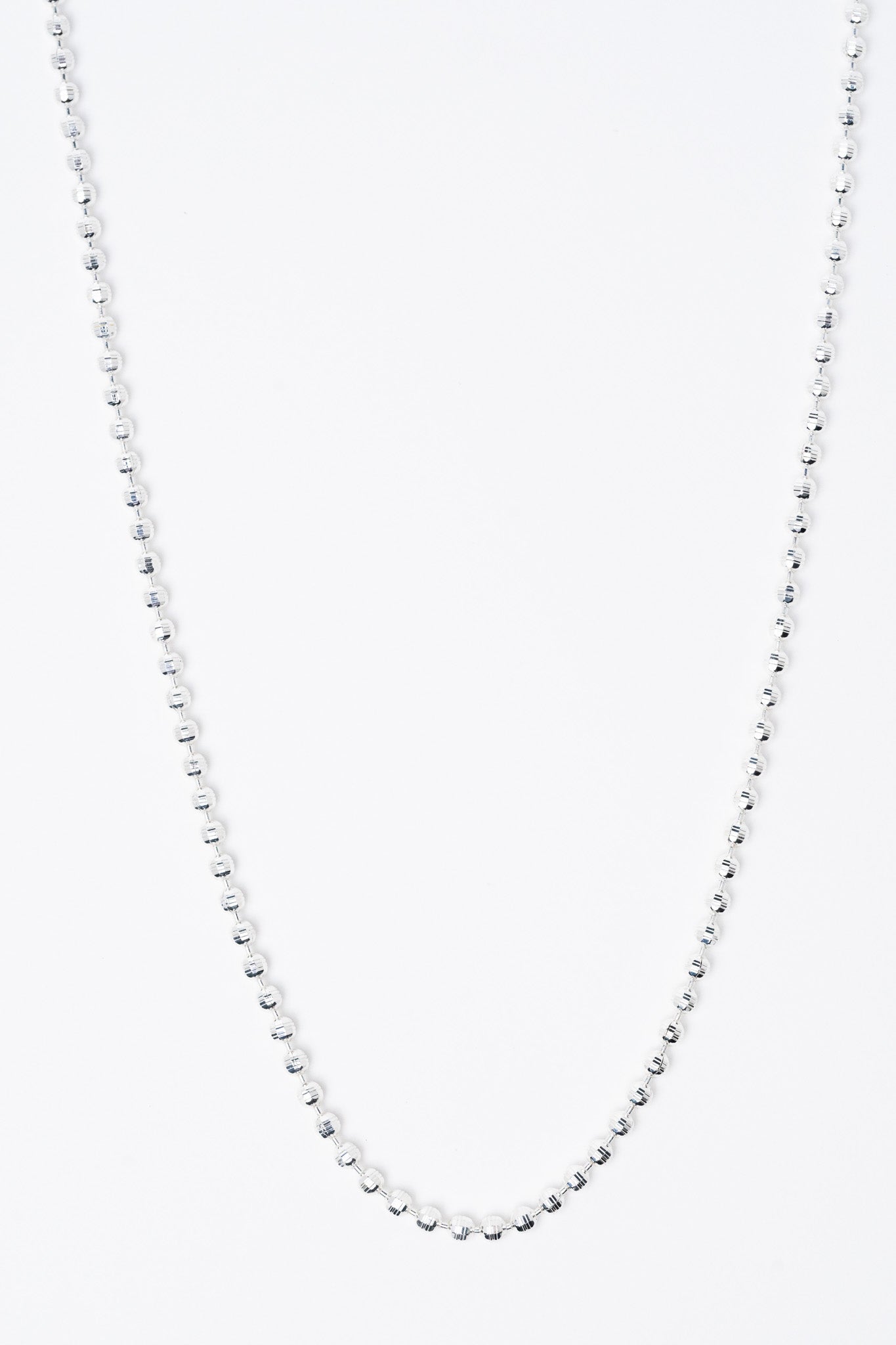 Binky Necklace - Liquid Metallic Pearl White