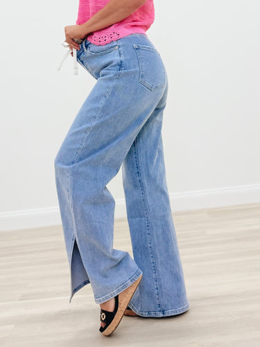 Blue Angel By Anniewear - High Rise Wide Leg Jeans - Medium Denim