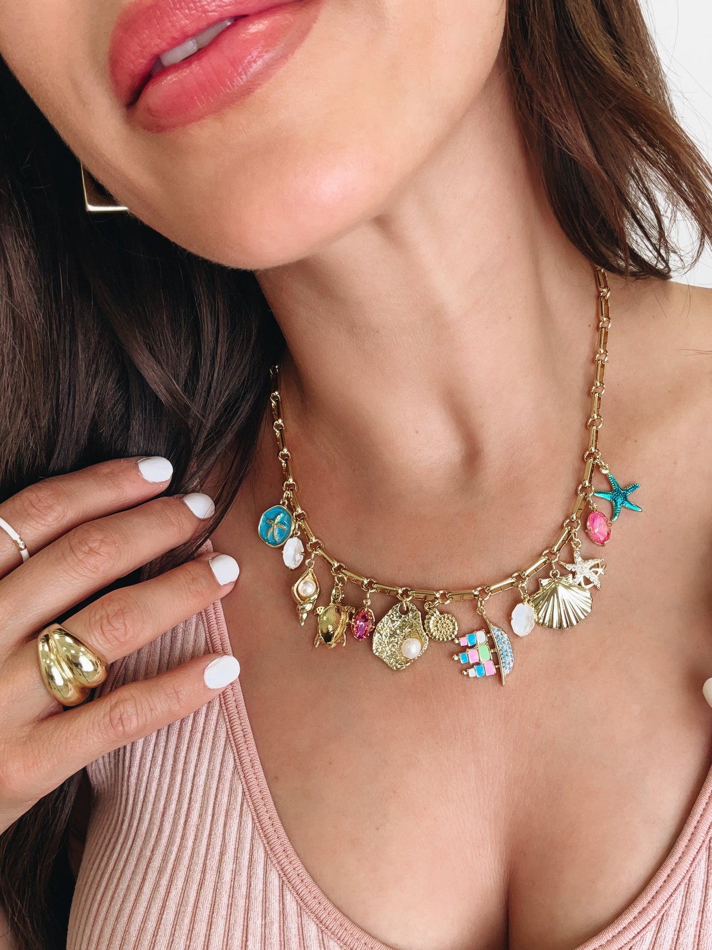 Meet Me At The Sandbar Necklace - Gold