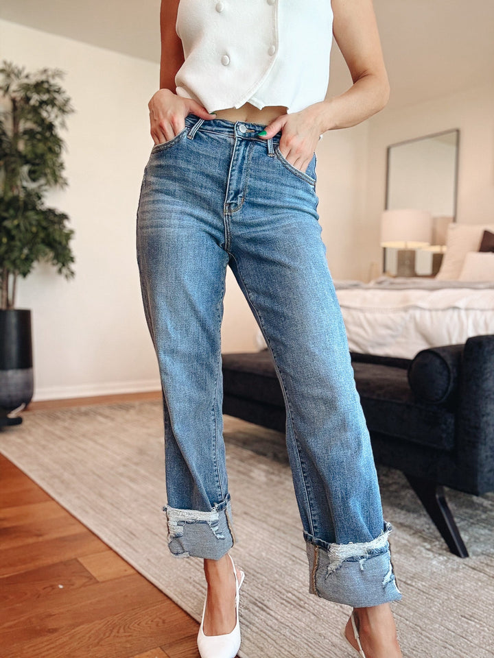 Judy Blue Lauren High Rise Straight Jeans