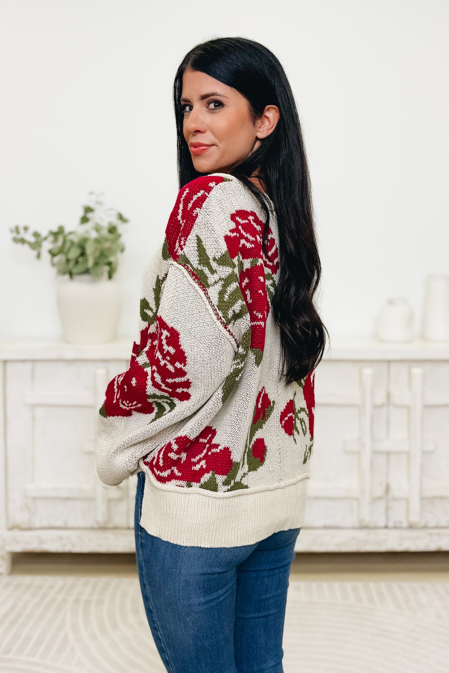 Bloom With A View Sweater Top