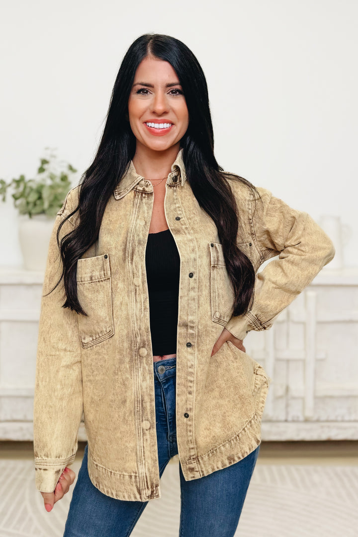 Rustic Vibe Shacket - 2 Colors!