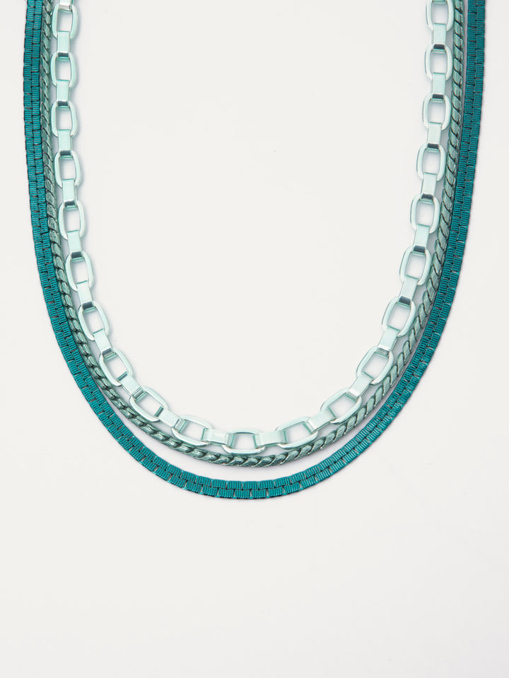 Charlize Necklace - Metallic Fiji Island
