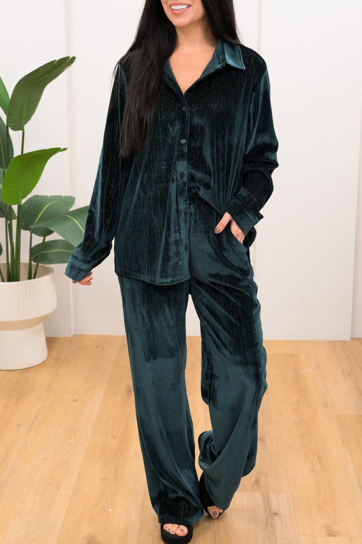 Rocking Around Velvet Pants