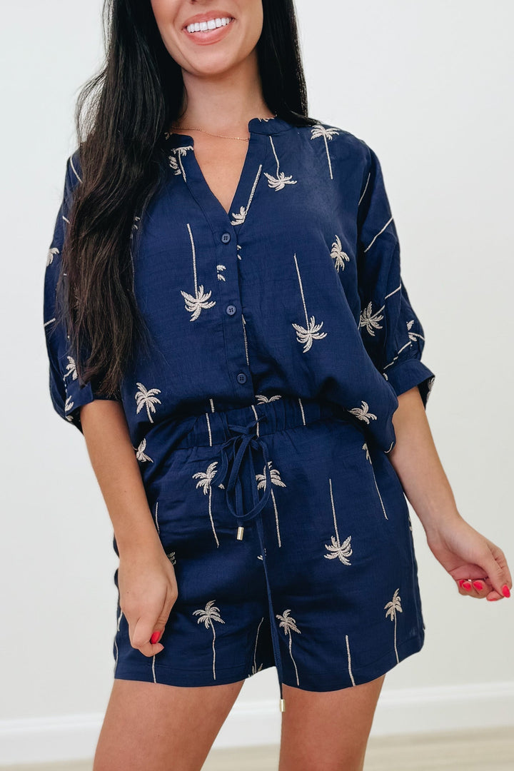 Palm Trees In The Breeze Top - 2 Colors!