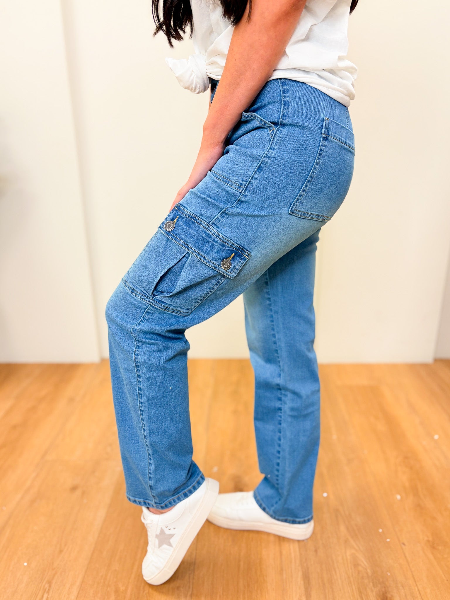 The Way You Make Me Feel Cargo Jeans - 8 Colors!