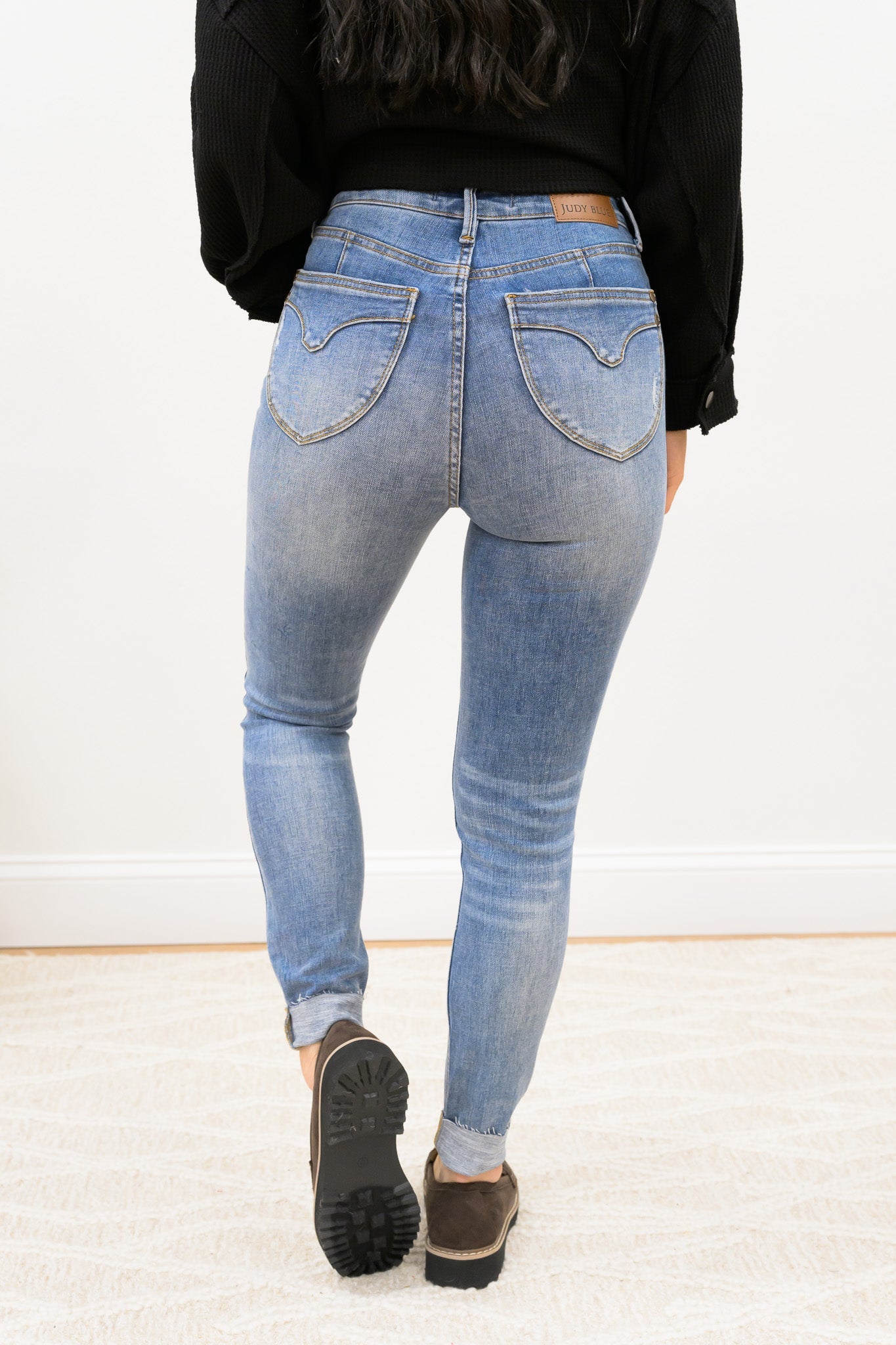 Moving On Up By Judy Blue - High Rise Tummy Control Vintage Skinny Jeans