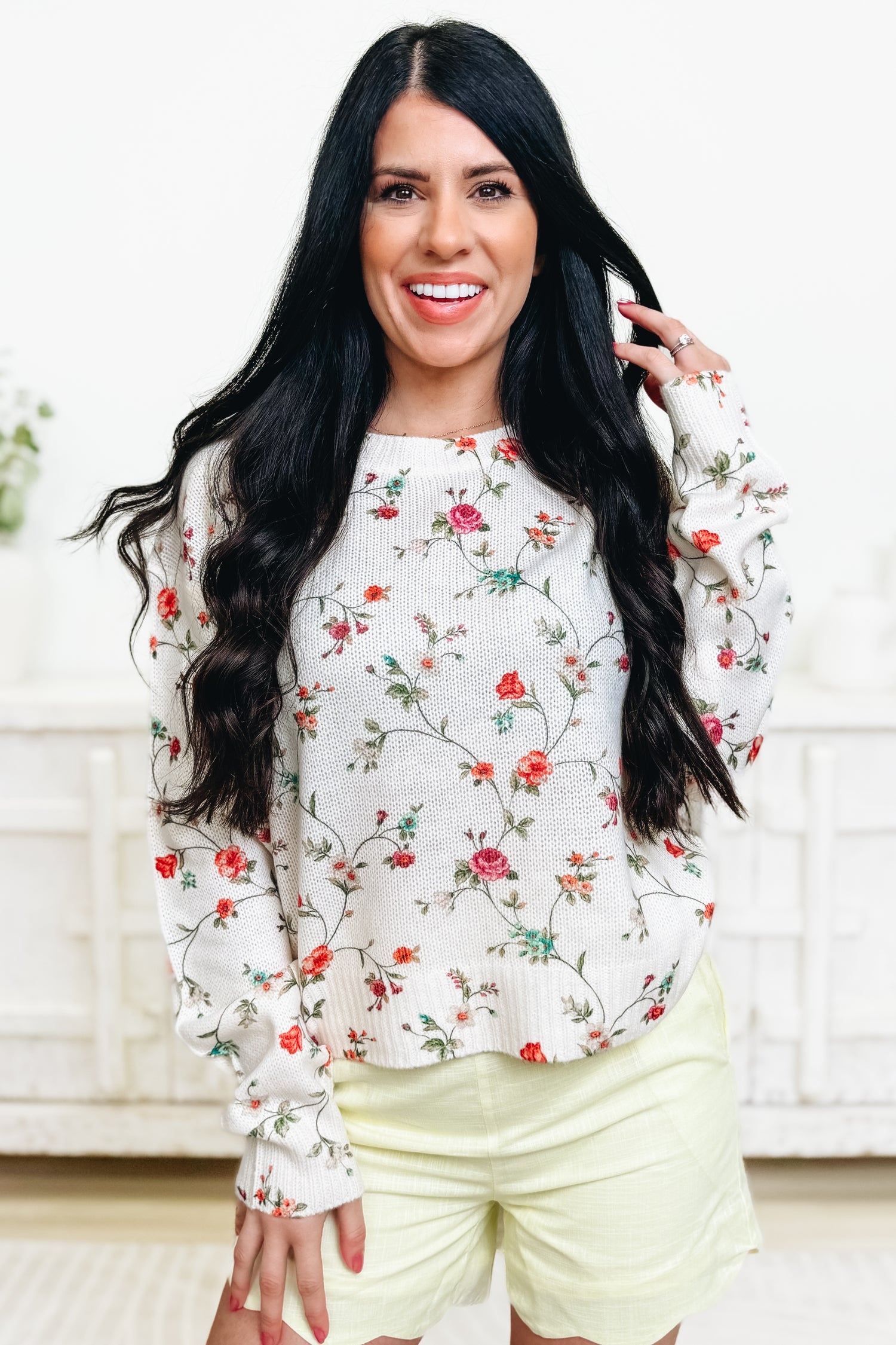 Lift Your Voice A Sing Floral Top