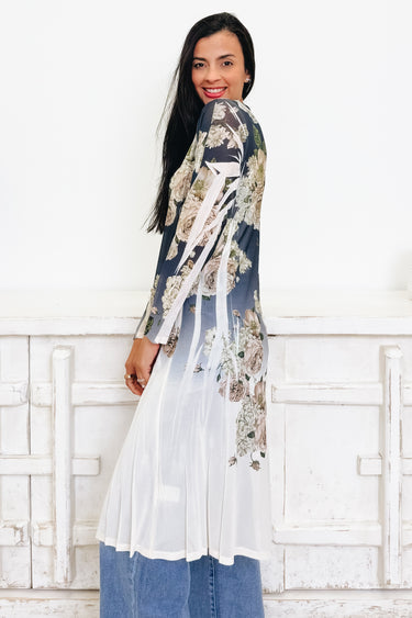 Fading Bloom Duster Cardigan