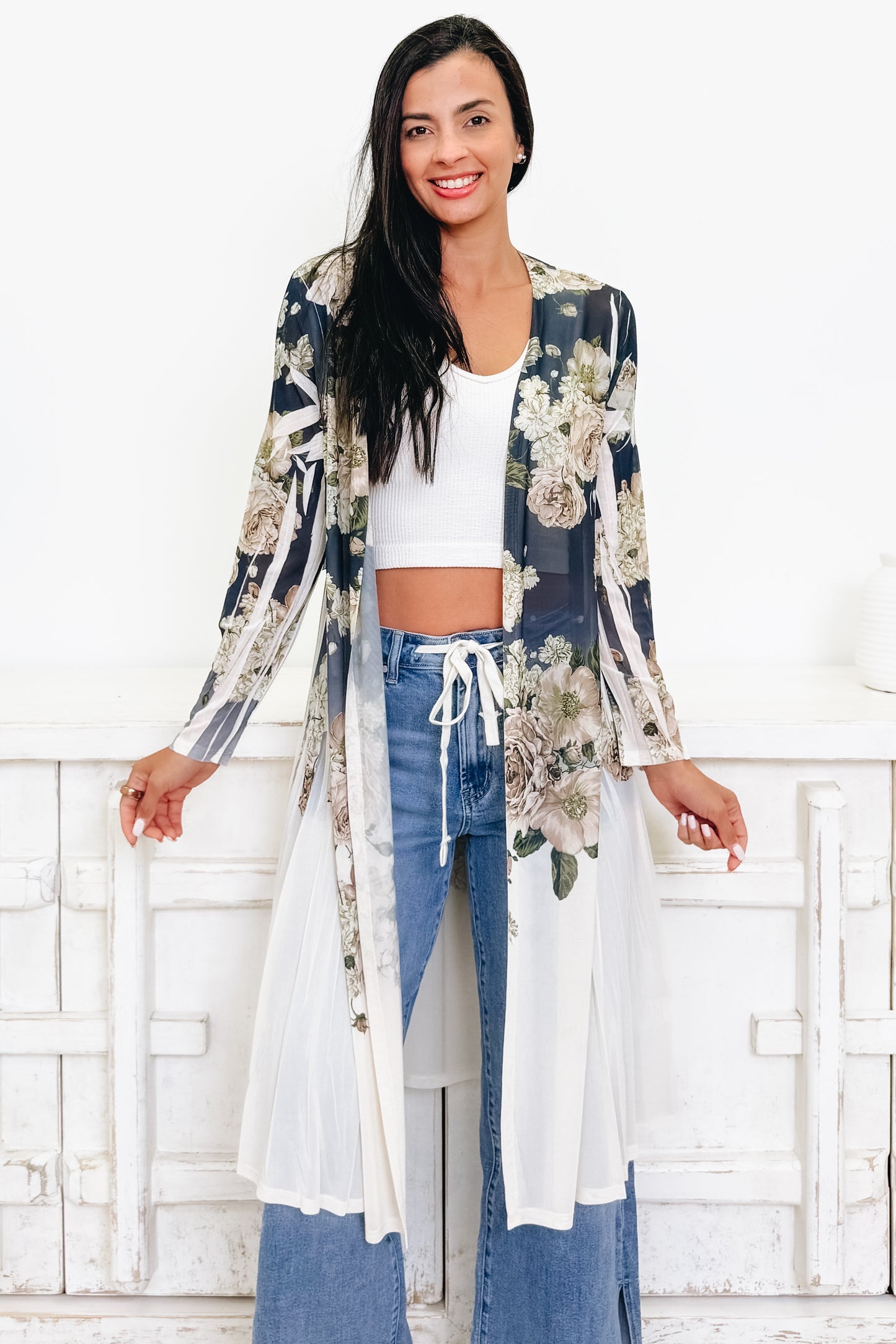 Fading Bloom Duster Cardigan