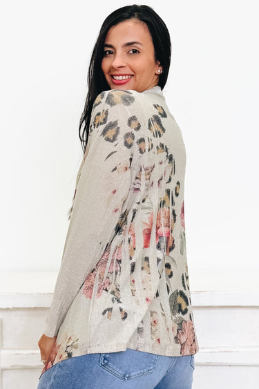 Subtle Sparkle Leopard Cardigan