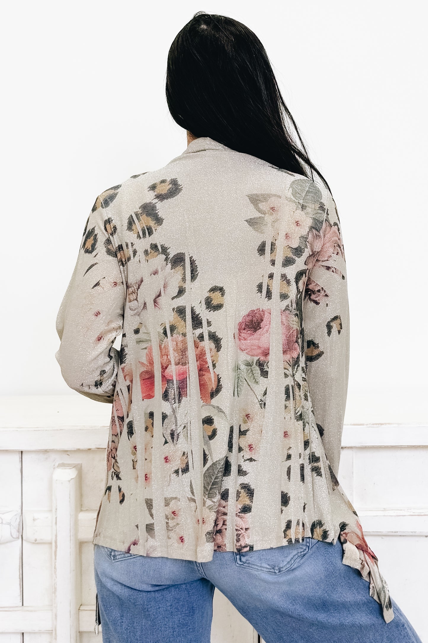 Subtle Sparkle Leopard Cardigan