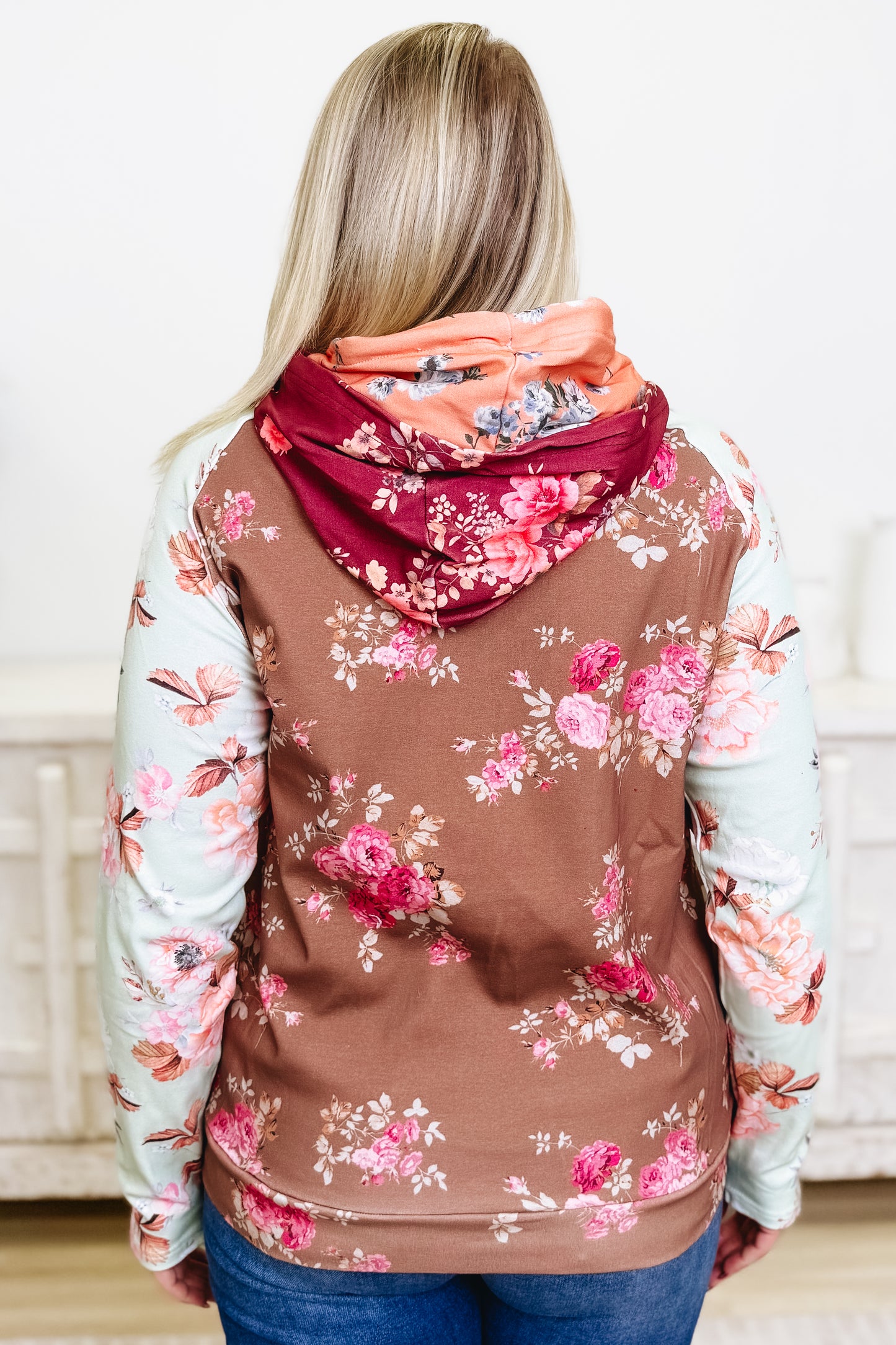 Heaven Scent Floral Double Hooded Sweatshirt