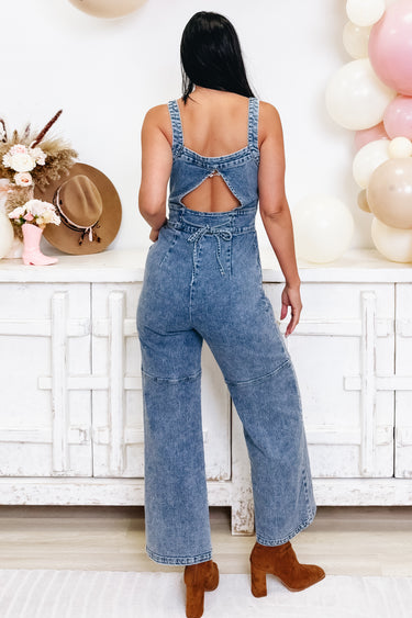 Wanted & Wild Denim Overalls - Denim
