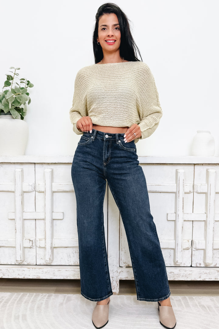 Next To You By Mica - High Rise loose Fit Straight Jeans