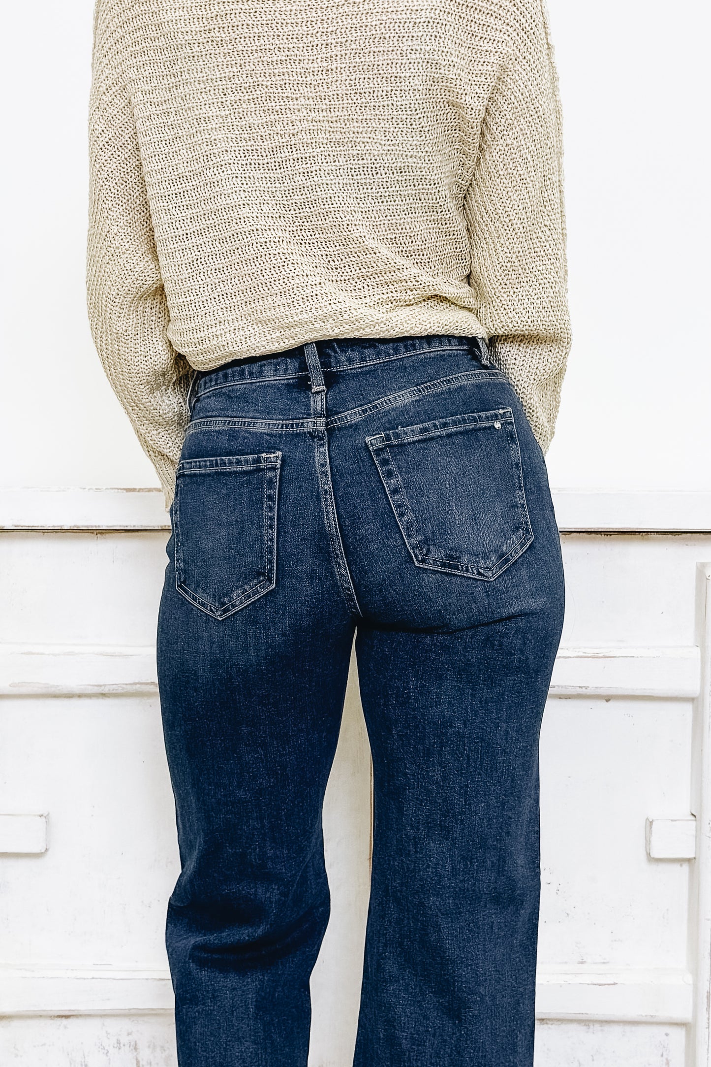 Next To You By Mica - High Rise loose Fit Straight Jeans