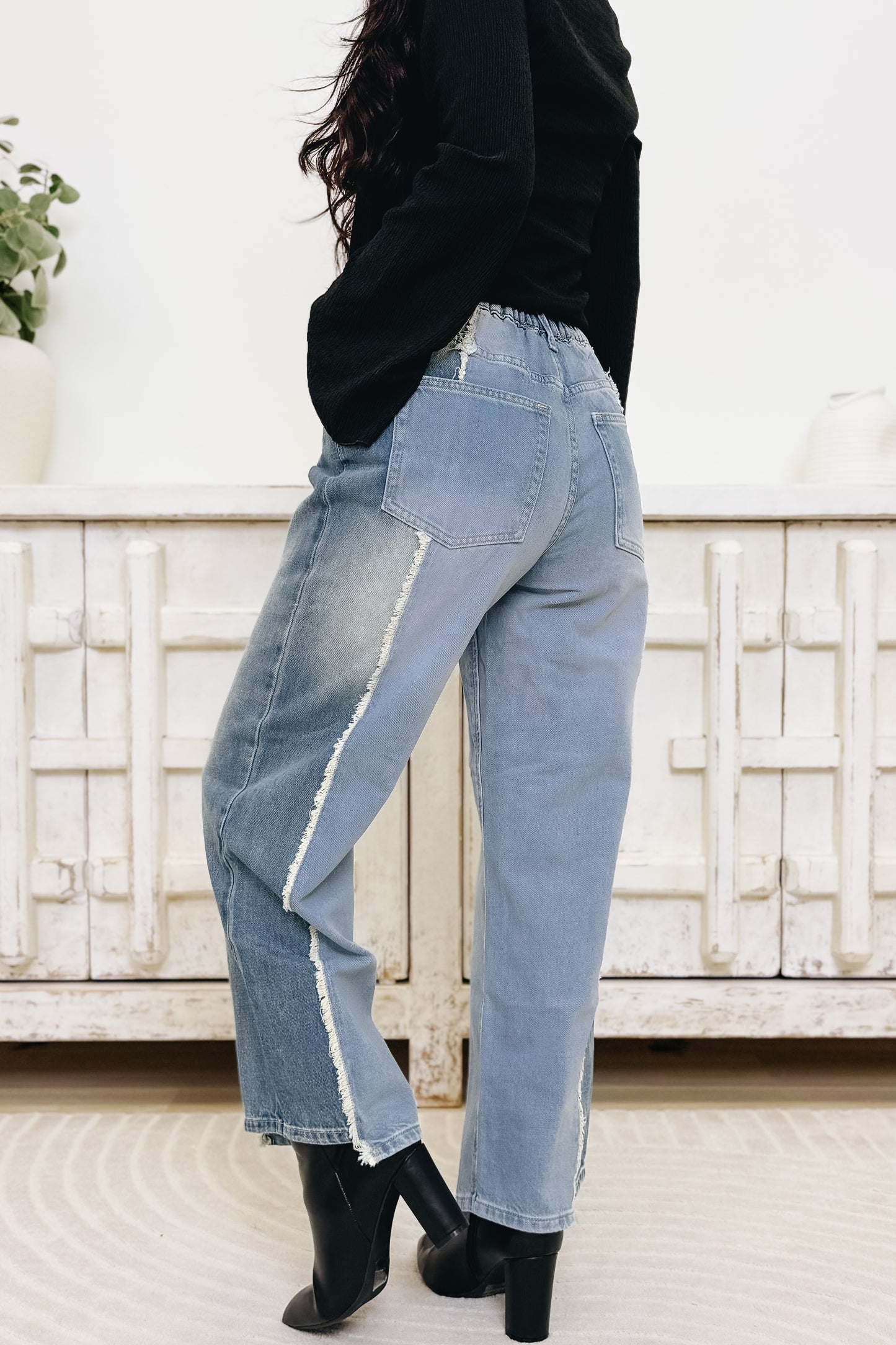Split Decision Denim Pants
