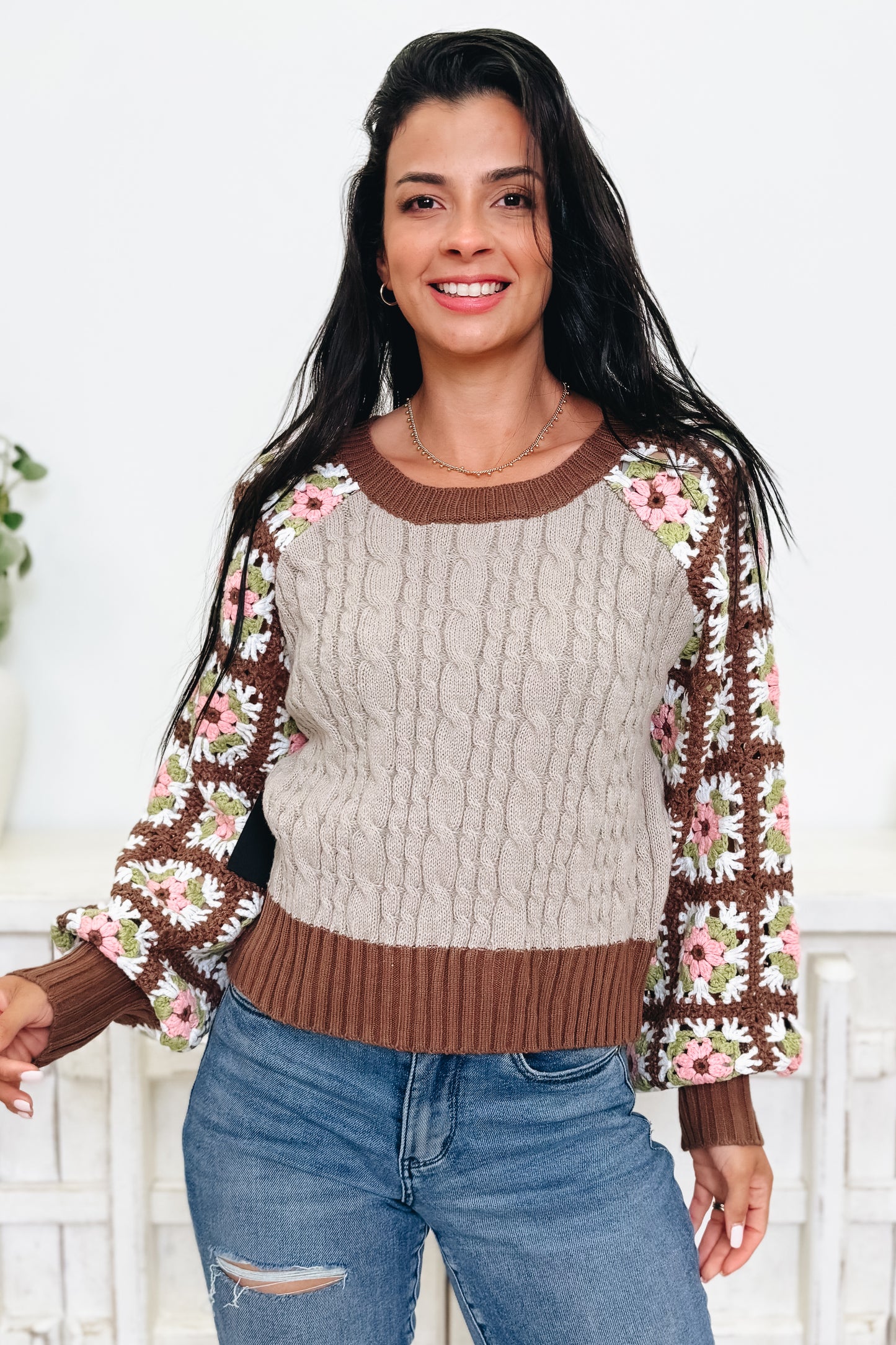 Whatcha Say Crochet Sweater - 2 Colors!
