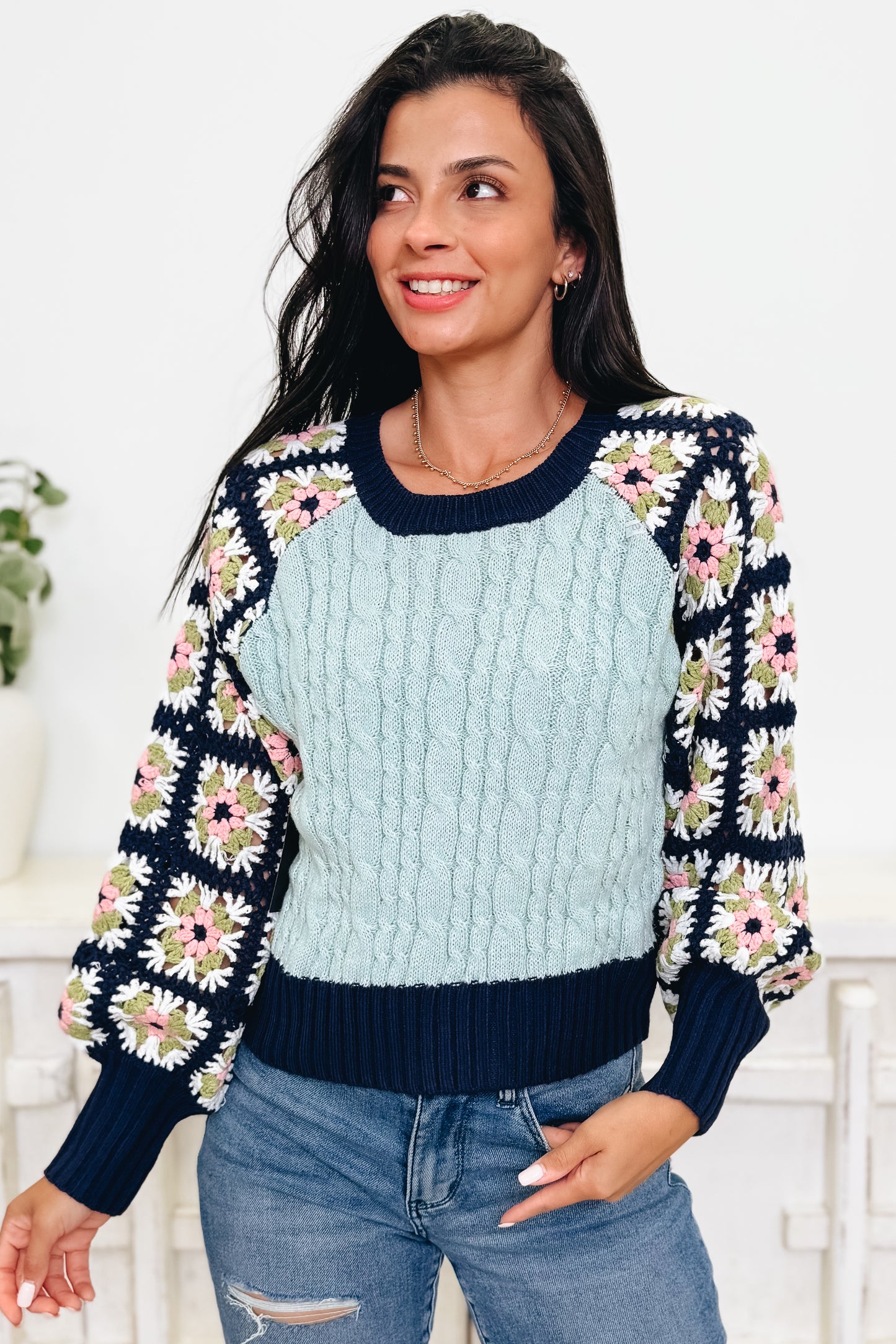 Whatcha Say Crochet Sweater - 2 Colors!