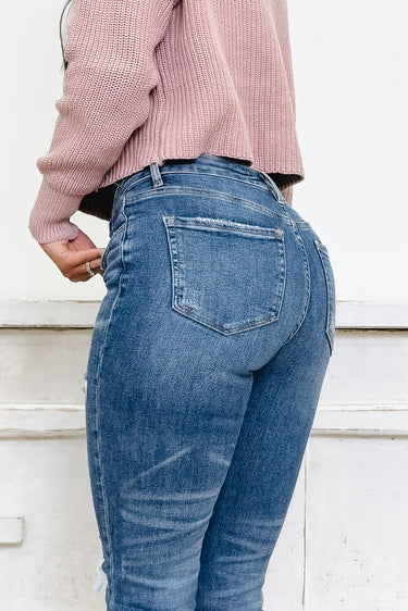 Going Full Throttle By Mica - Distressed Skinny Jeans