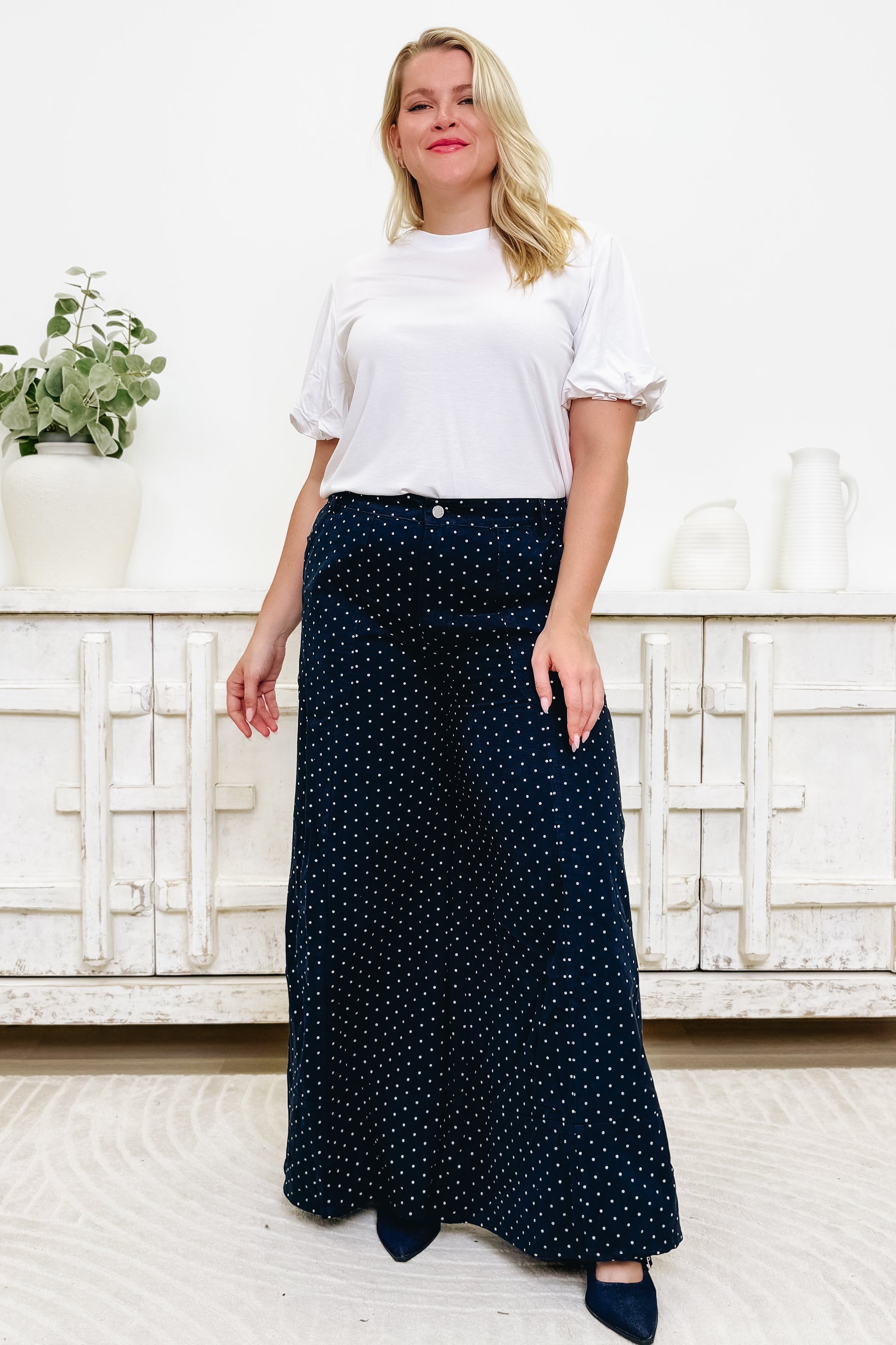 Dot & Dash Ruffle Lace Pants - 2 Colors!
