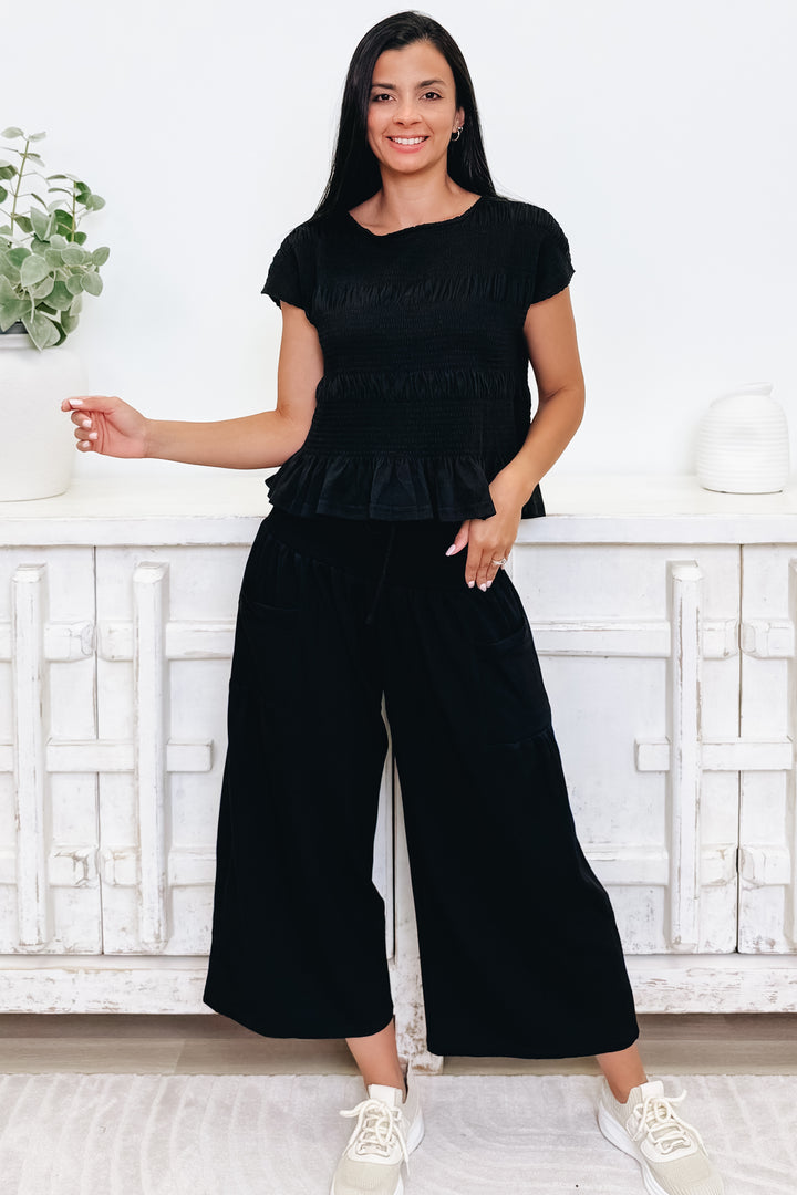 Sugar & Sweet Pants Set Black