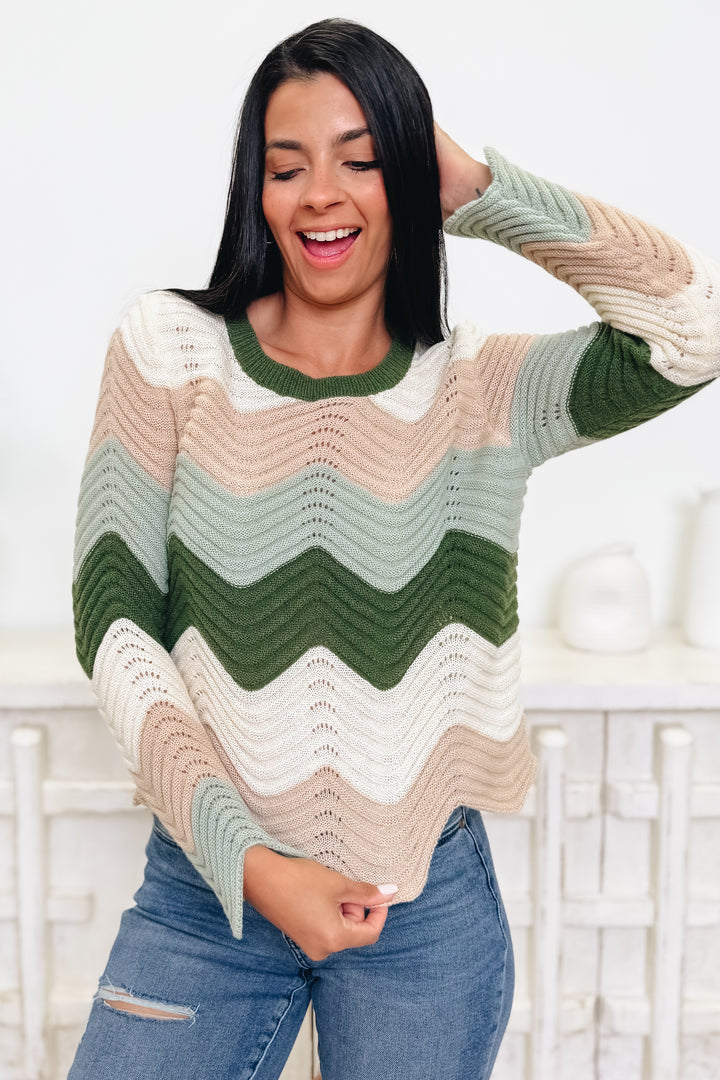 Savory Waves Sweater Top - 2 Colors !