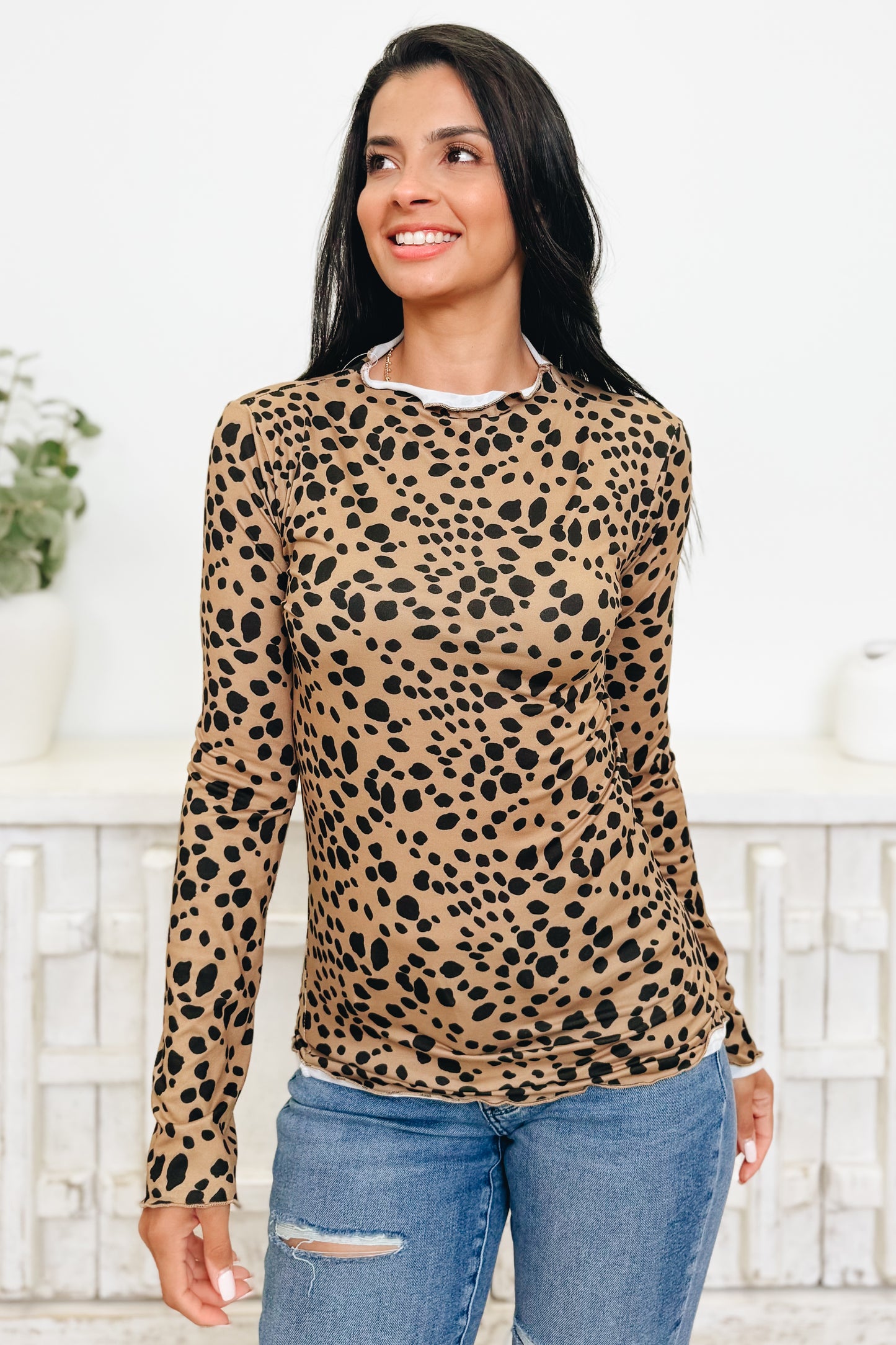 See Spot Save Leopard Top