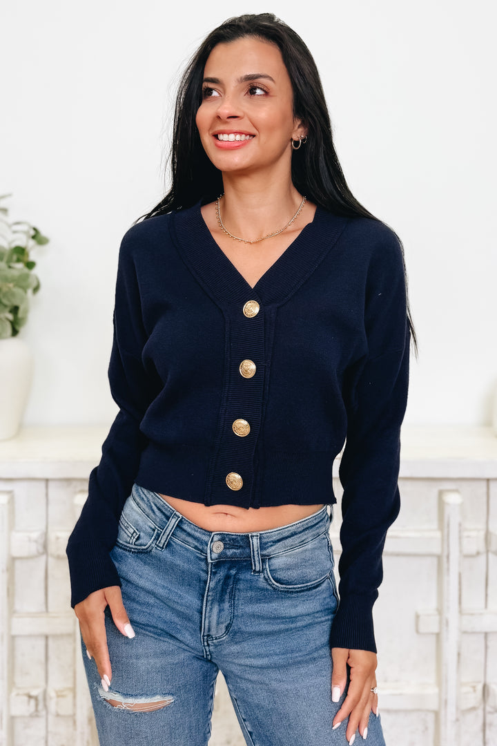 Gold Cheers Cardigan - 2 Colors!