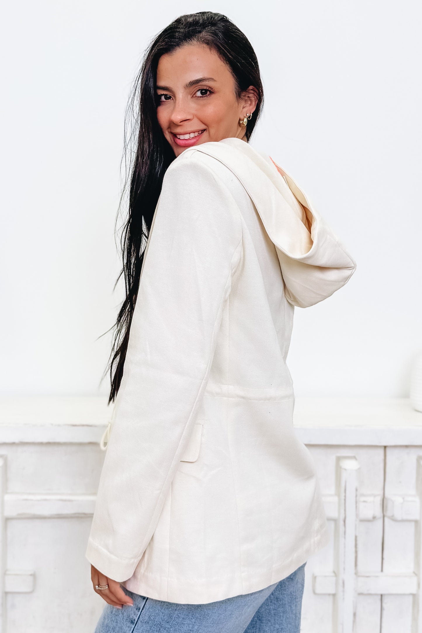 City Chic Hooded Blazer - 3 Colors!