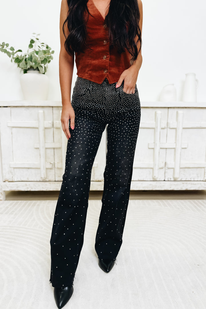 Starlight Spark By Lovervet - Slim Wide Leg Jeans