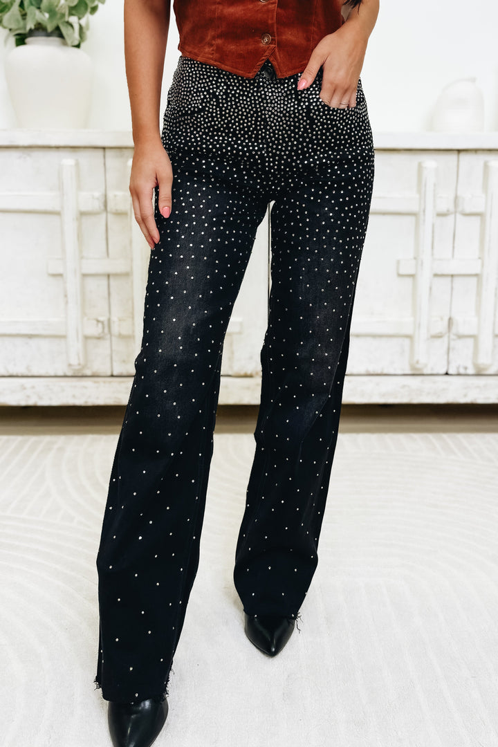 Starlight Spark By Lovervet - Slim Wide Leg Jeans