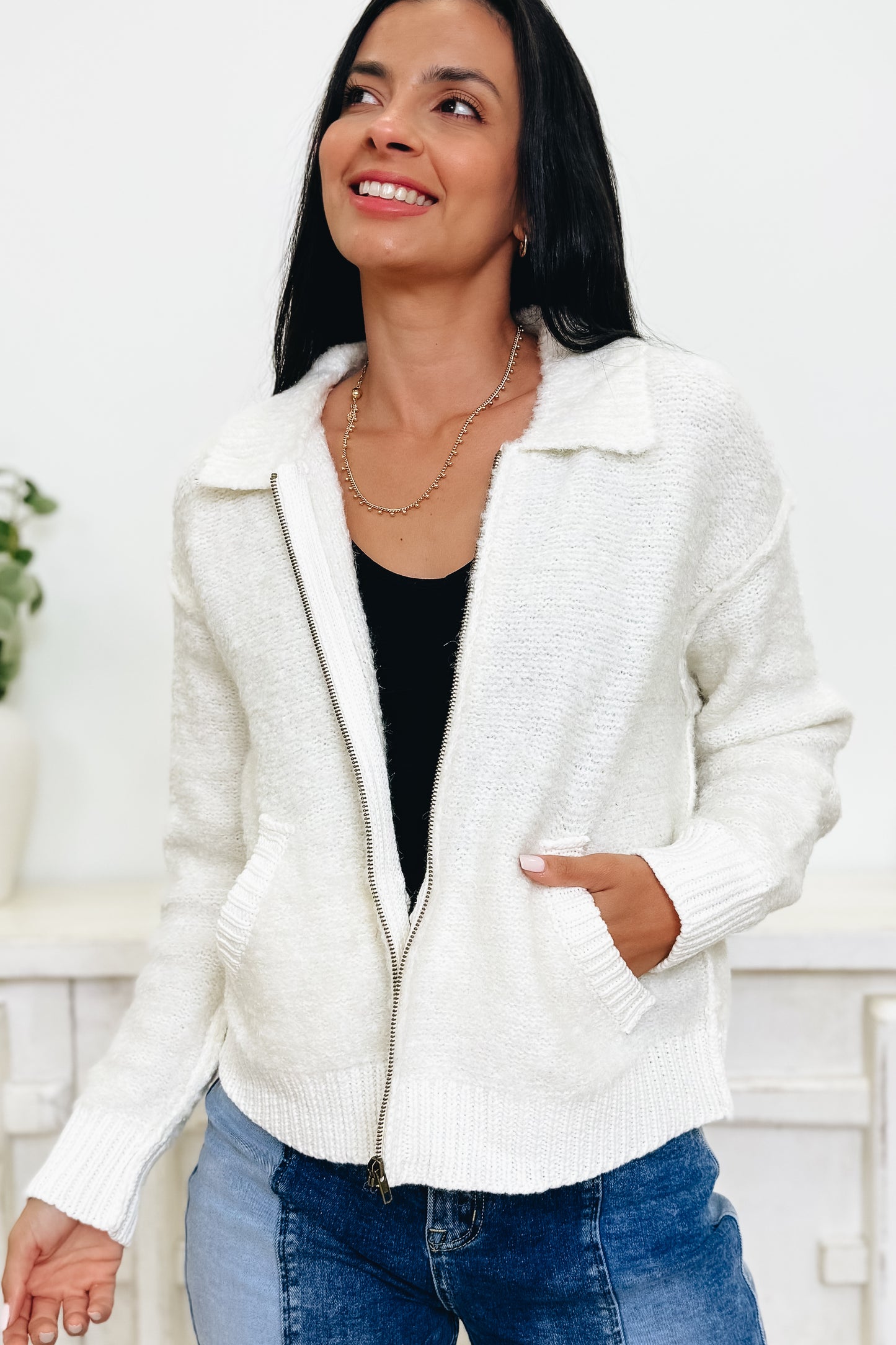 Heavenly Feel Zip Up Jacket - 2 Colors!
