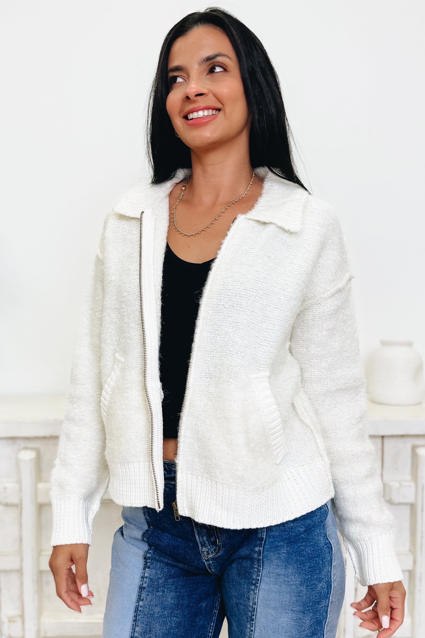 Heavenly Feel Zip Up Jacket - 2 Colors!