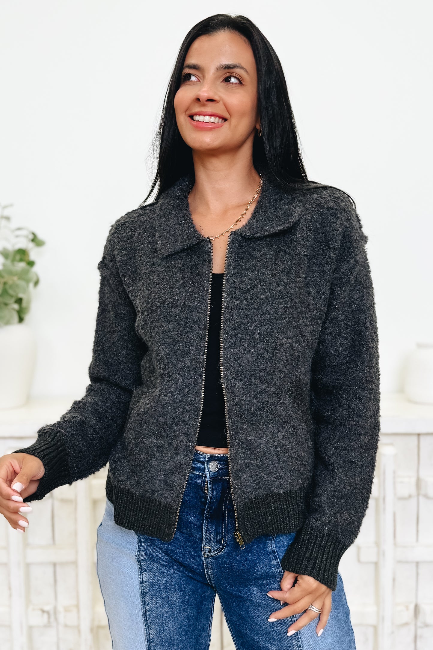Heavenly Feel Zip Up Jacket - 2 Colors!