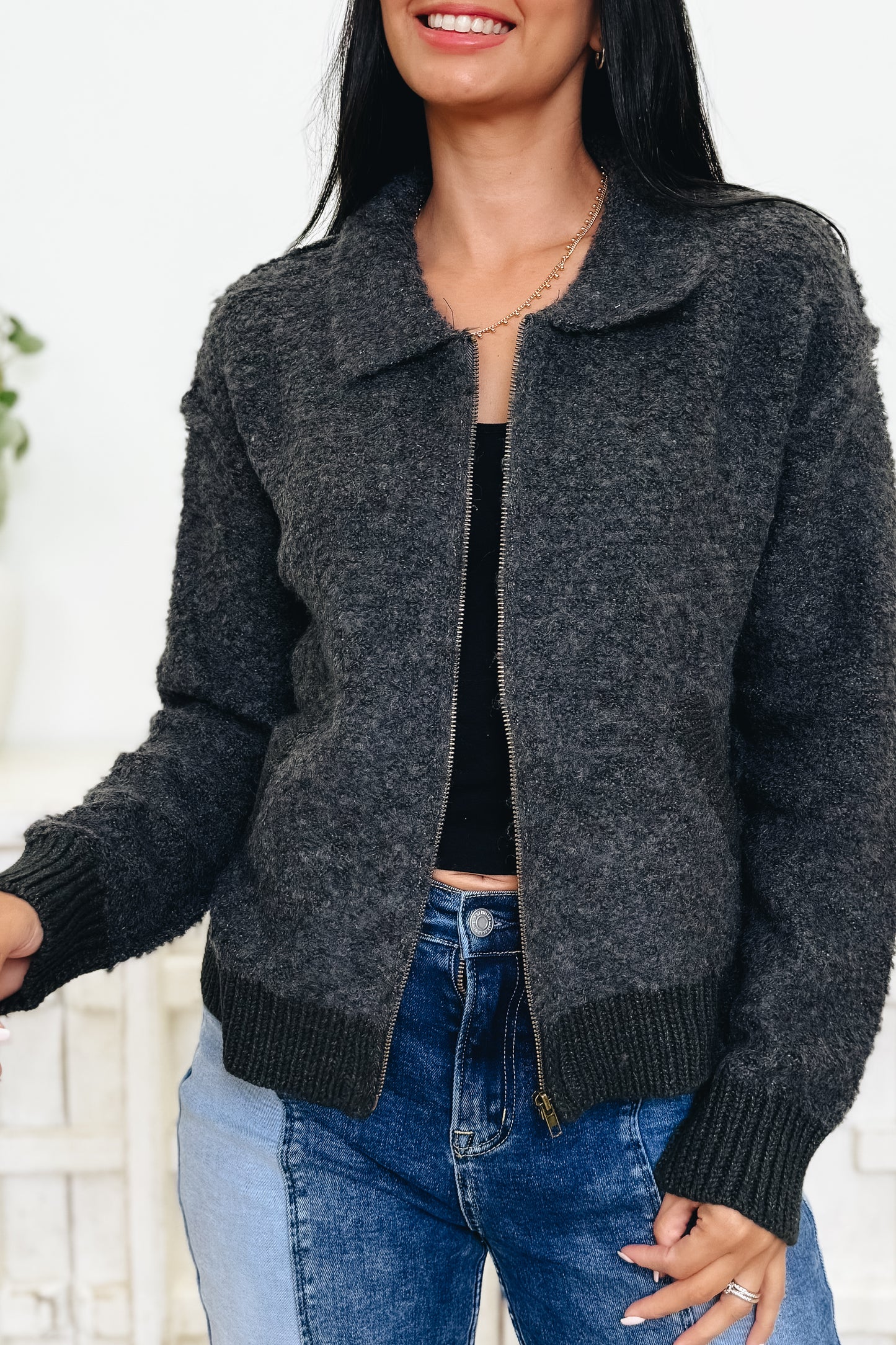 Heavenly Feel Zip Up Jacket - 2 Colors!