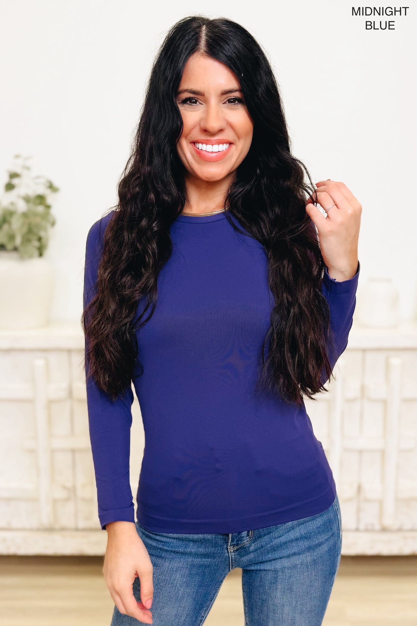 Reversible Like A Glove Long Sleeve Crew Top - 13 Colors!