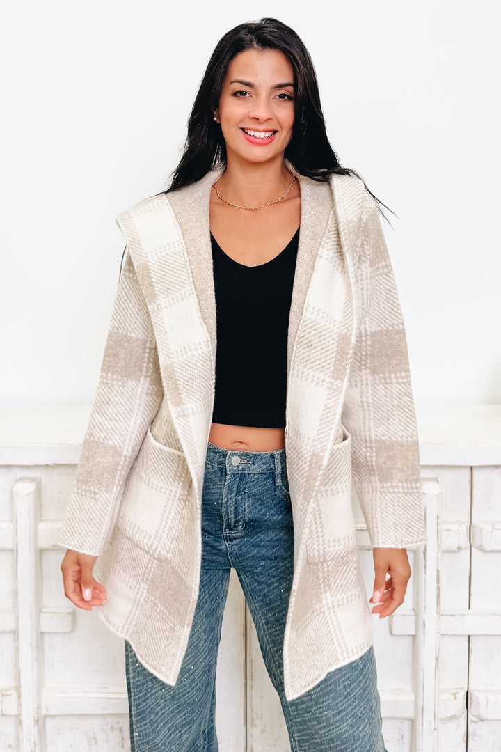 Stay Awhile Sweater Hooded Coatigan