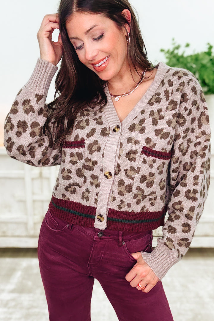Born To Roam Leopard Cardigan