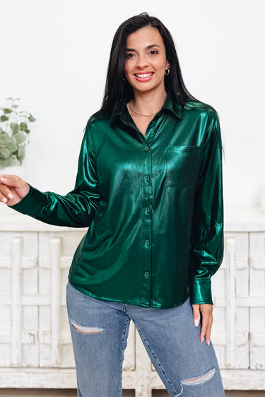 The Glam Game Button Down Top - 3 Colors!