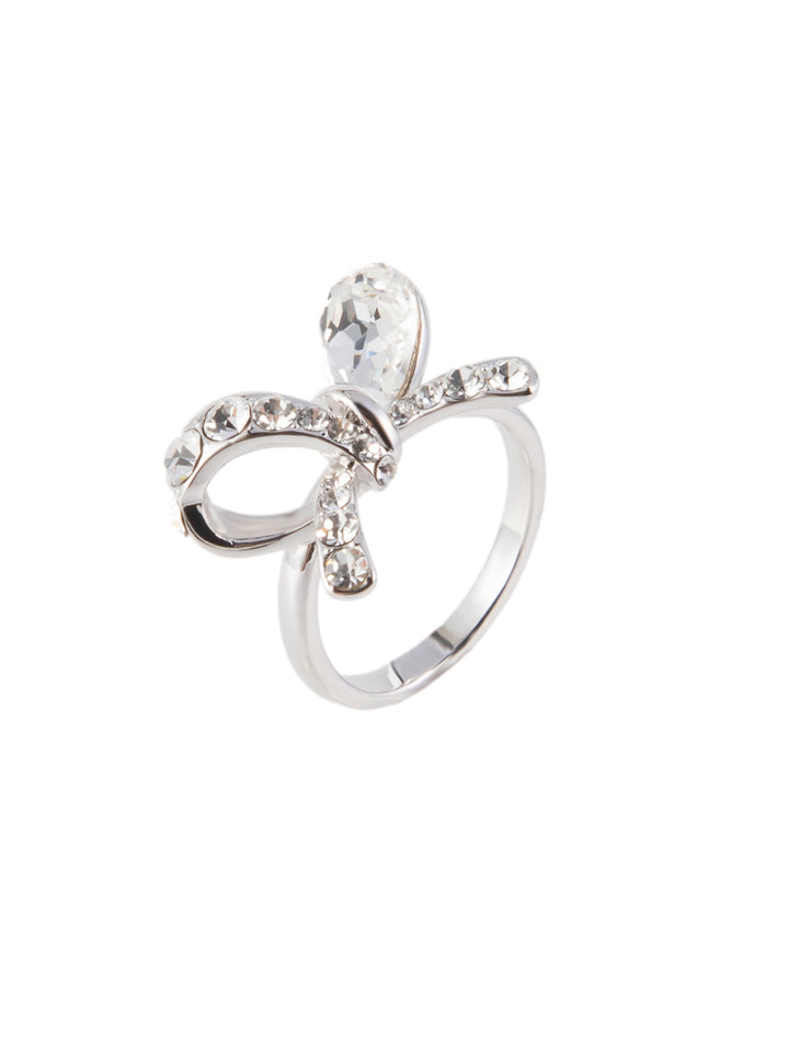 Tied Up Ring - Silver White