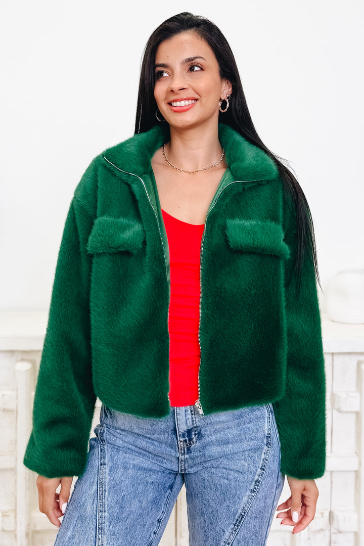 Glamour Glow Faux Fur Jacket