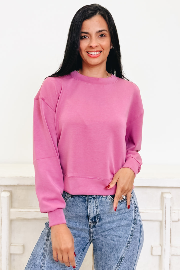 Cozy Comfort Crew Neck Top - 4 Colors!