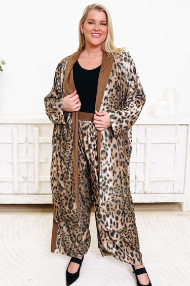 Roam Free Leopard Duster Jacket