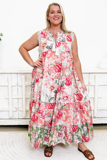 Set The Flow Floral Dress