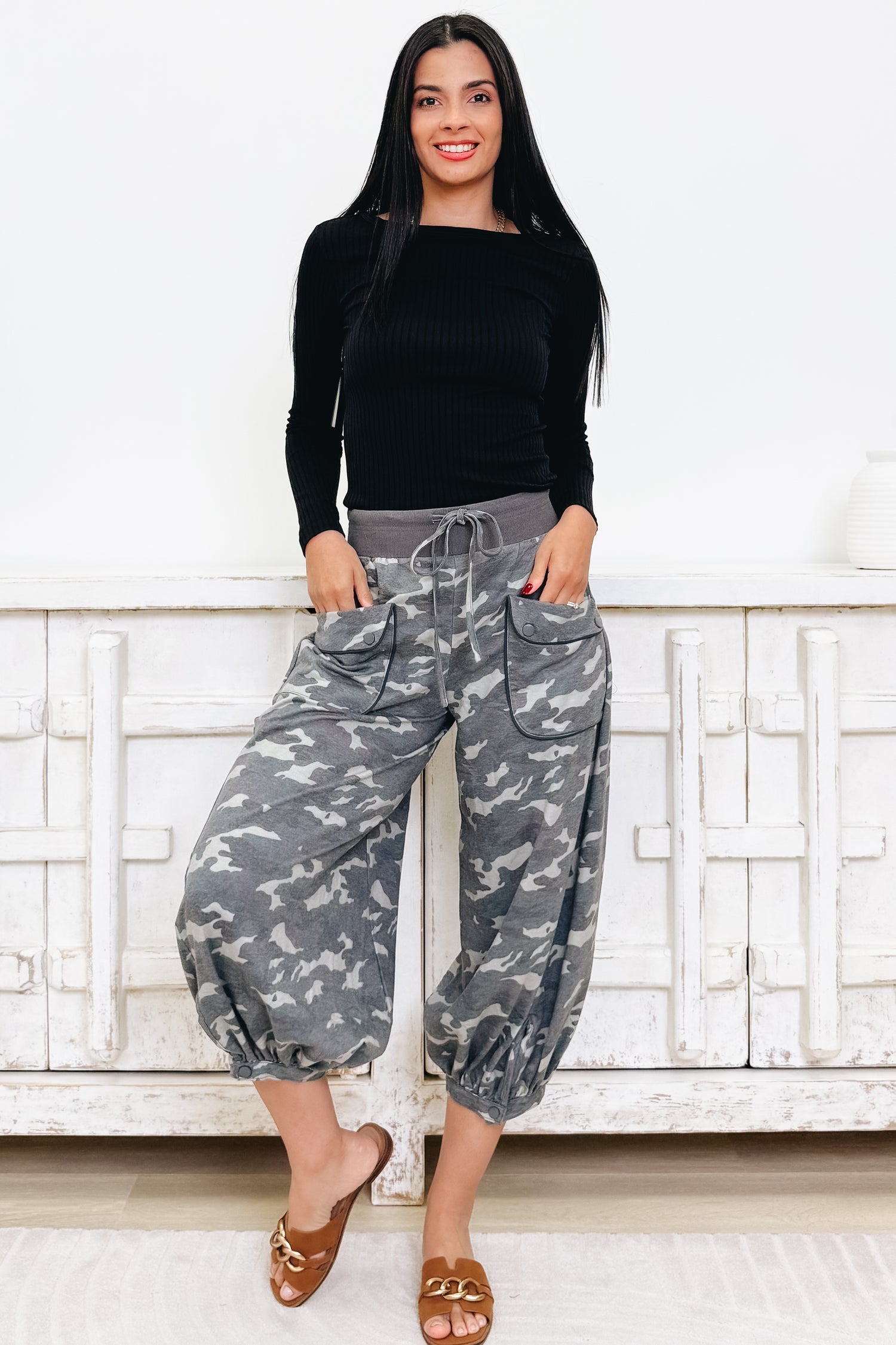 Top Class Camo Joggers Pants - Washed Camo