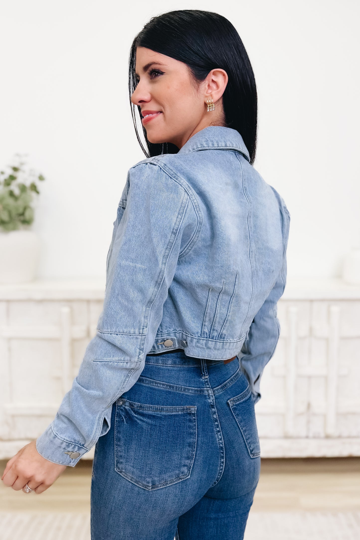 Cherry Kisses Denim Jacket