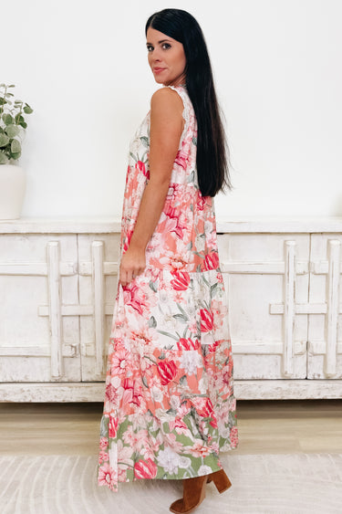Set The Flow Floral Dress