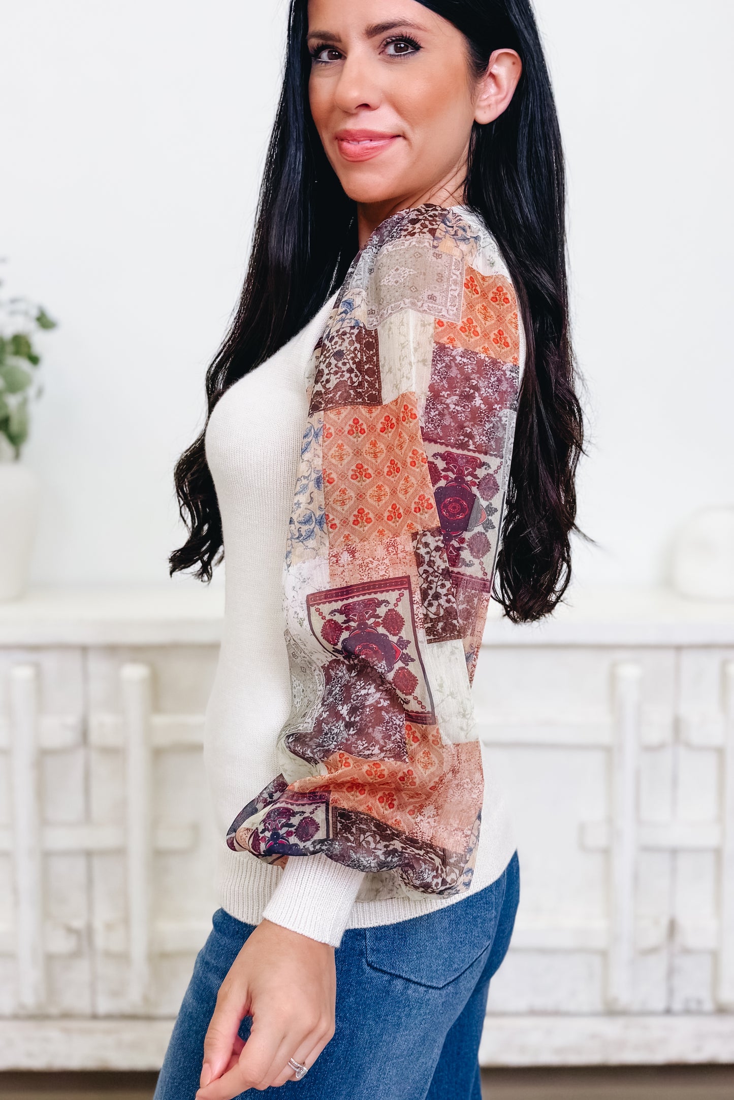 Sierra Sunset Patch Top